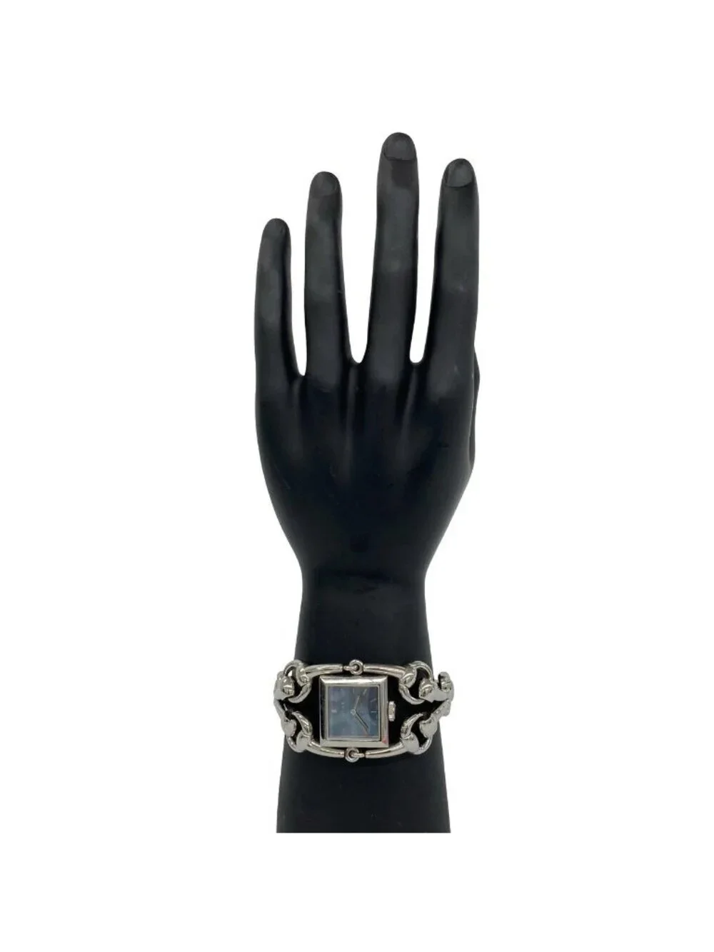 Gucci Signoria Stainless Steel Quartz Watch Wrist Silver